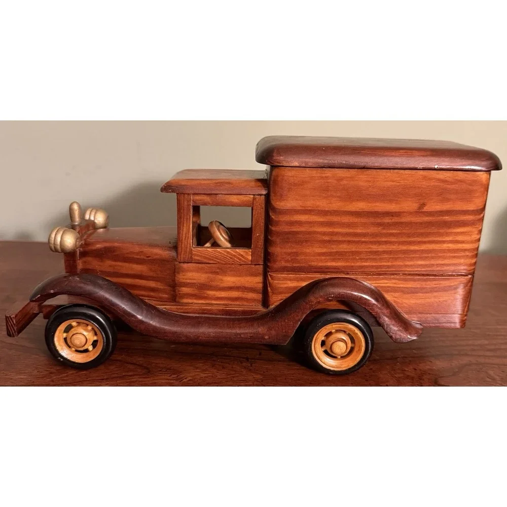 Antique Wooden Car With Storage Area‎